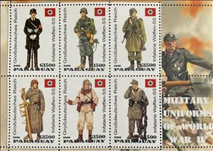 Mini Sheet, Military uniforms of World War II, Cinderellas,  , Military Forces, Military Officers, People, Uniforms