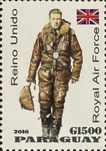 Stamp, Reino Unido. Royal air force, Cinderellas,  , Men, Military Forces, Military Officers, Uniforms