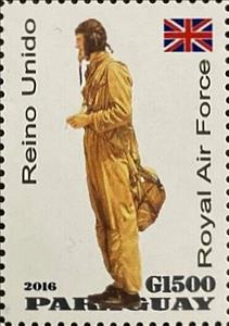Stamp, Reino Unido. Royal air force, Cinderellas,  , Men, Military Forces, Military Officers, Uniforms