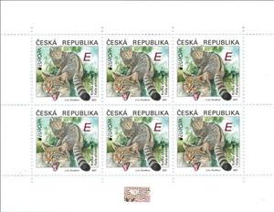 Mini Sheet, Europa (C.E.P.T.) 2021 - Wildcat (Felis silvestris), Czech Republic,  , Animals (Fauna), C.E.P.T. / Europe, Mammals, Wild Cats