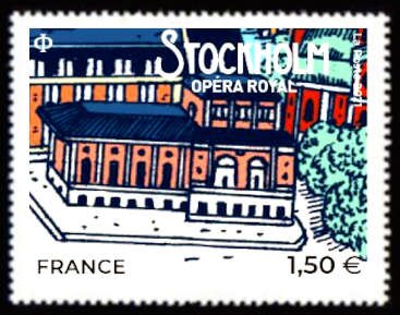 Stamp, Royal Opera House, France,  , Opera Houses, Townscapes / City Views
