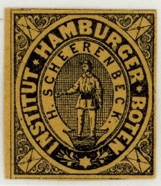 Stamp, Institut Hamburger Boten, Germany, Imperial Era Private Post Offices,  