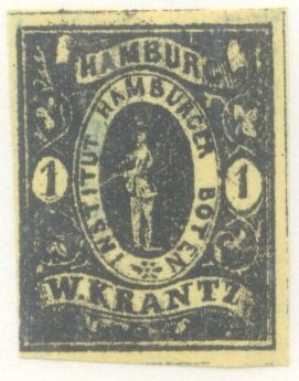 Stamp, Institut Hamburger Boten, Germany, Imperial Era Private Post Offices,  