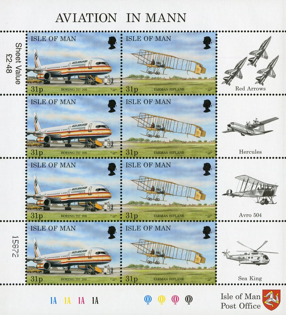Boeing 757 200 and Farman Biplane