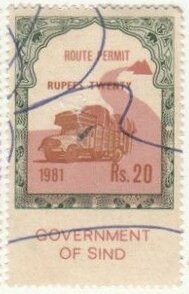 Lorry and mountain route