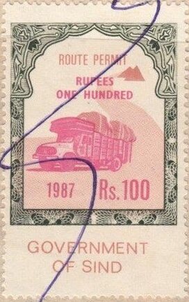Lorry and mountain route