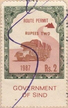 Lorry and mountain route