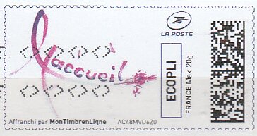 Stamp, Accueil, Personalized and Private Mail Stamps,  , Advertisements, Letters (Alphabet)