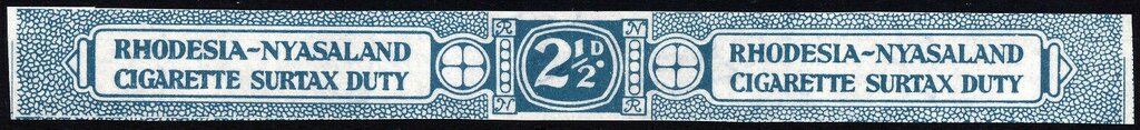 Stamp, Banderole, Rhodesia and Nyasaland,  