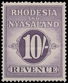 Stamp, Numeral, Rhodesia and Nyasaland,  , Numbers
