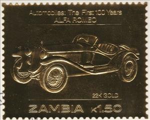 Stamp, Alfa Romeo, Zambia,  , Cars