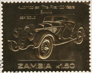 Stamp, Bmw, Zambia,  , Cars