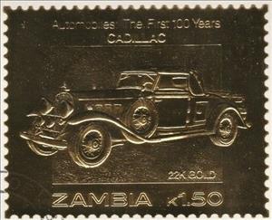 Stamp, Cadillac, Zambia,  , Cars