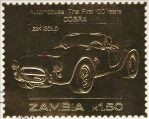 Stamp, Cobra, Zambia,  , Cars