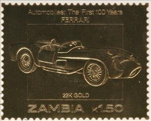 Stamp, Ferrari, Zambia,  , Cars