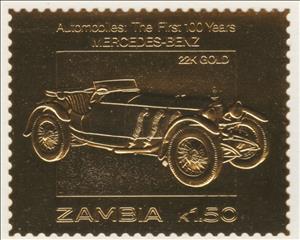 Stamp, Mercedes-Benz, Zambia,  , Cars