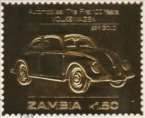 Stamp, Volkswagen, Zambia,  , Cars