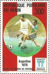 Stamp, Football World Cup - Argentina, Benin,  , Football (Soccer), Sports