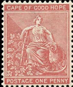 Stamp, Allegory of Hope, Cape of Good Hope,  
