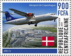 ATR 72 over Copenhagen Airport