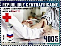 Stamp, Vaccine Vector, Central African Republic,  , Diseases