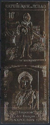 Stamp, Duke of Reichstadt and Emperor Napoleon I, Chad,  , Anniversaries and Jubilees, Dukes, Emperors