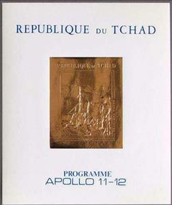 Souvenir Sheet, Programme Apollo XI-XII, Chad,  , Moon Landing, Outer Space, Space Traveling, Spacecrafts
