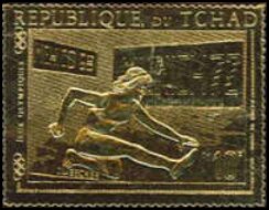 Stamp, Running, Chad,  , Athletes, Olympic Games, Running, Women