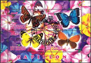 Mini Sheet, Butterflies, Cinderellas,  , Animals (Fauna), Butterflies, Insects