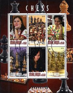Mini Sheet, Chess, Cinderellas,  , Chess, Famous People