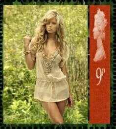 Stamp, Danielle Knudson, Cinderellas,  , Models, Photographs, Women