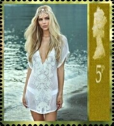Stamp, Danielle Knudson, Cinderellas,  , Models, Photographs, Women