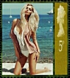 Stamp, Danielle Knudson, Cinderellas,  , Models, Photographs, Women