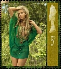 Stamp, Danielle Knudson, Cinderellas,  , Models, Photographs, Women