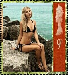 Stamp, Danielle Knudson, Cinderellas,  , Models, Photographs, Women