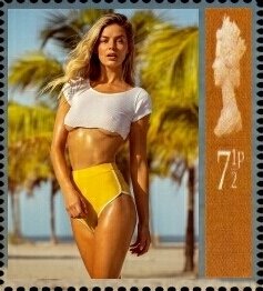 Stamp, Danielle Knudson, Cinderellas,  , Models, Photographs, Women