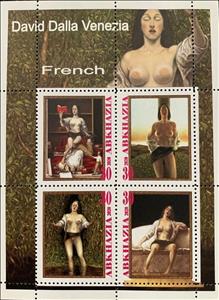 Mini Sheet, David Dalla Venezia, French, Cinderellas,  , Nudes, Painters, Paintings, People, Women