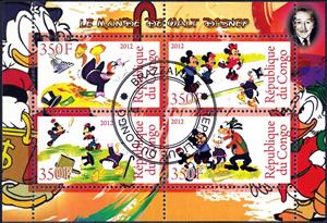 Mini Sheet, Le Monde De Walt Disney, Cinderellas,  , Cartoons