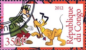 Stamp, Le Monde De Walt Disney, Cinderellas,  , Cartoons