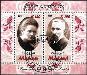 Mini Sheet, Marie and Pieere Curie, Cinderellas,  , People