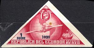 Stamp, Servicio Aereo, Cinderellas,  , Transport, Triangle Stamps