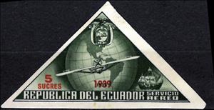 Stamp, Servicio Aereo, Cinderellas,  , Transport, Triangle Stamps