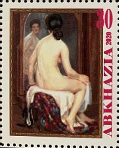 Mini Sheet, Suzanne Daynes-Grassot, French, Cinderellas,  , Nudes, Painters, Paintings, People, Women