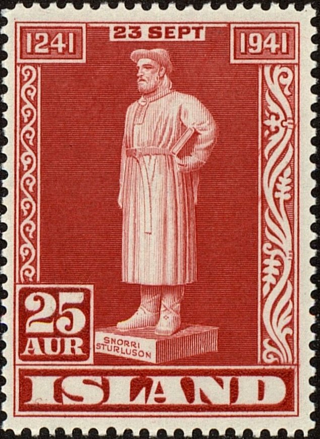 Snorri Sturluson in red