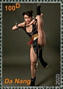 Stamp, Yuan Herong, Cinderellas,  , Photography, Women