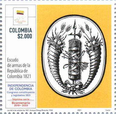 Coat of Arms of Gran Colombia, 1821