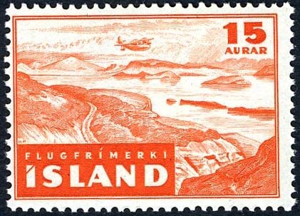 Aircraft Saro Lerwick over Þingvellir