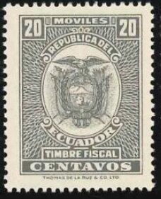 Stamp, Coat of Arms, Ecuador,  , Coats of Arms