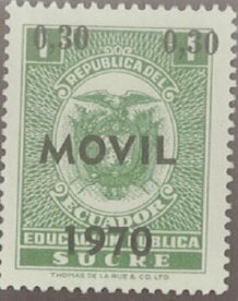 Coat of Arms "1970", surcharged