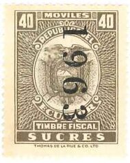 Stamp, Coat of Arms, dated 1963, Ecuador,  , Coats of Arms